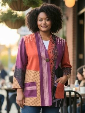 Ali Miles Burgundy and Plum Knit Top